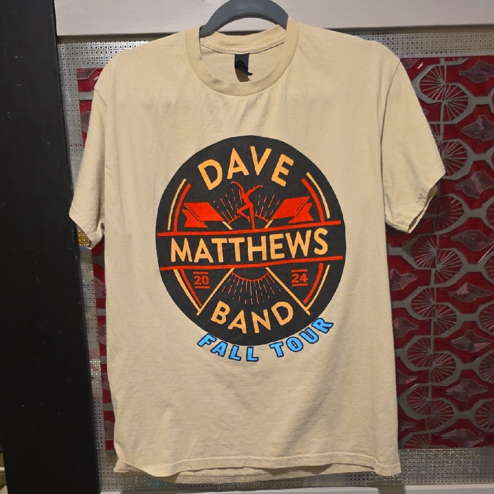 Gildan Beige Dave Matthews Band Tour T-Shirt